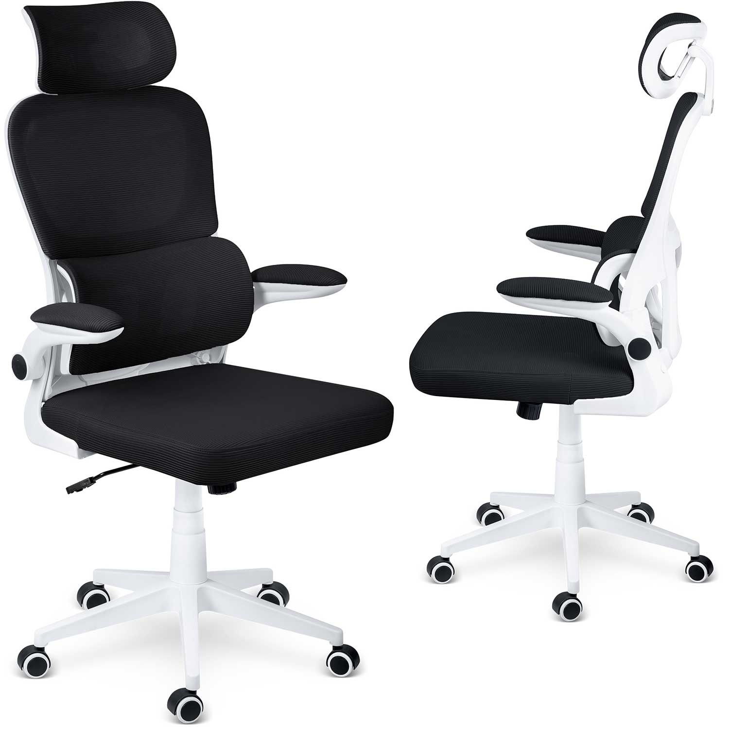 Fotel biurowy Sofotel Formax czarny ergonomiczny krzesło obrotowe mikrosiatka 240700