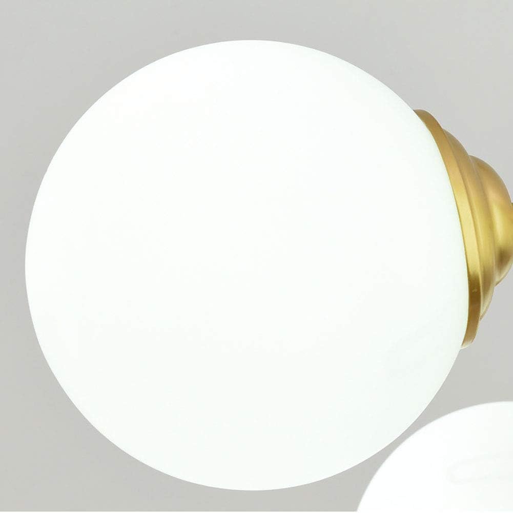 COMELY Lustre Sputnik Doré 12 Lumières E27 avec Globes en Verre, Plafonnier Design Moléculaire pour Salon Salle à Manger Chambre - 6