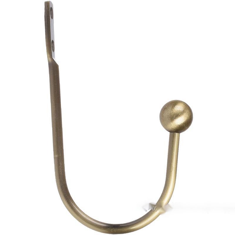 2 paires embrasses à rideaux bronze doré motif  cordons avec