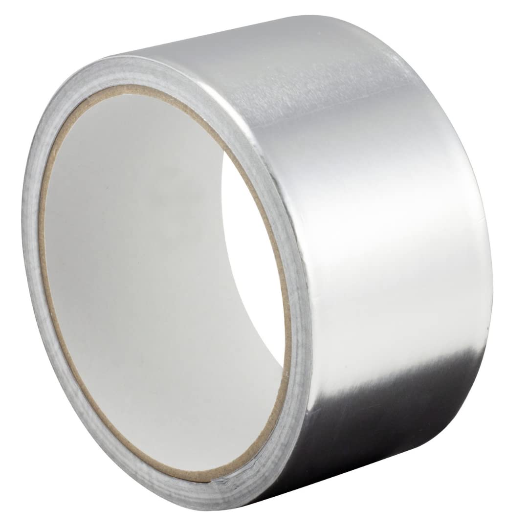 Taśma aluminiowa - 50 mm x 10 m - samoprzylepna - wodoodporna i odporna na ciepło - do uszczelniania, naprawy, izolacji, wentylacji