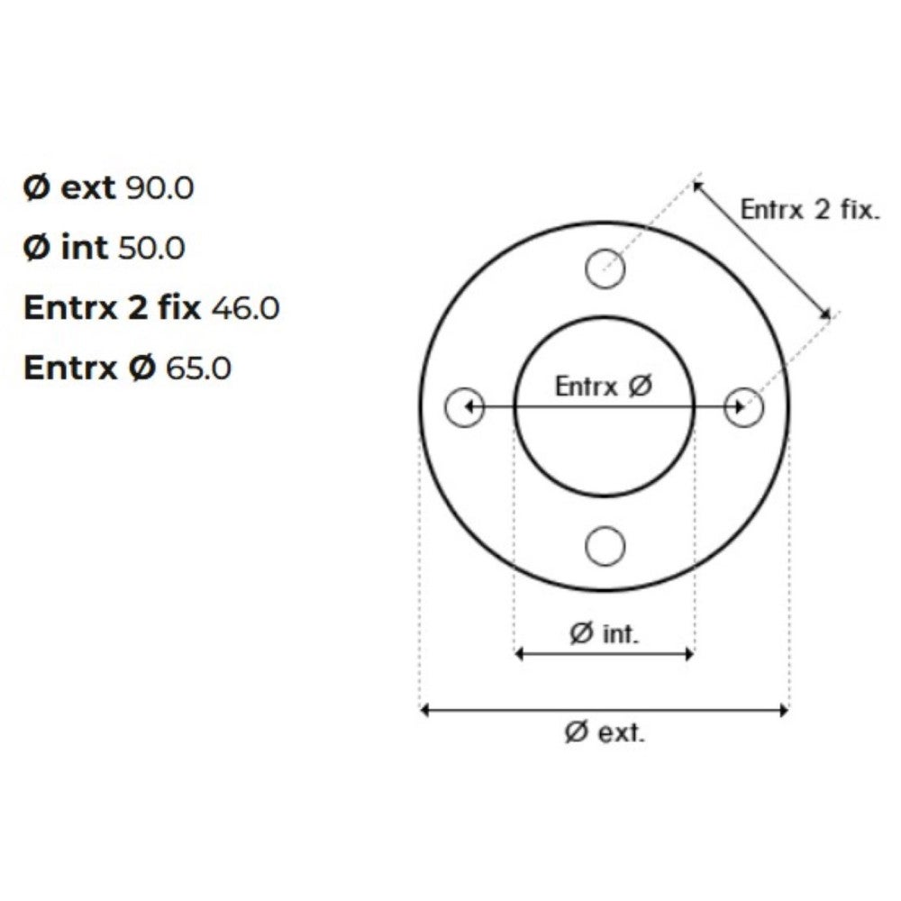 Bride de buse de refoulement et prise balai pour piscine - Blanc - SPX1408B - Hayward - 2