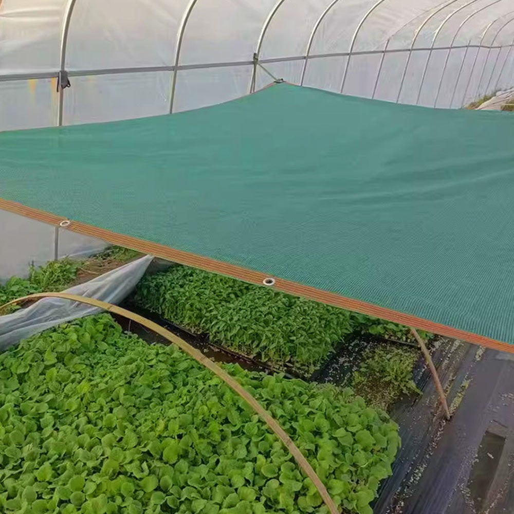 (2x3m) Filet de protection solaire vert foncé, filet pare-soleil, filet d'isolation de balcon, filet pare-soleil extérieur pour terrasses - 2