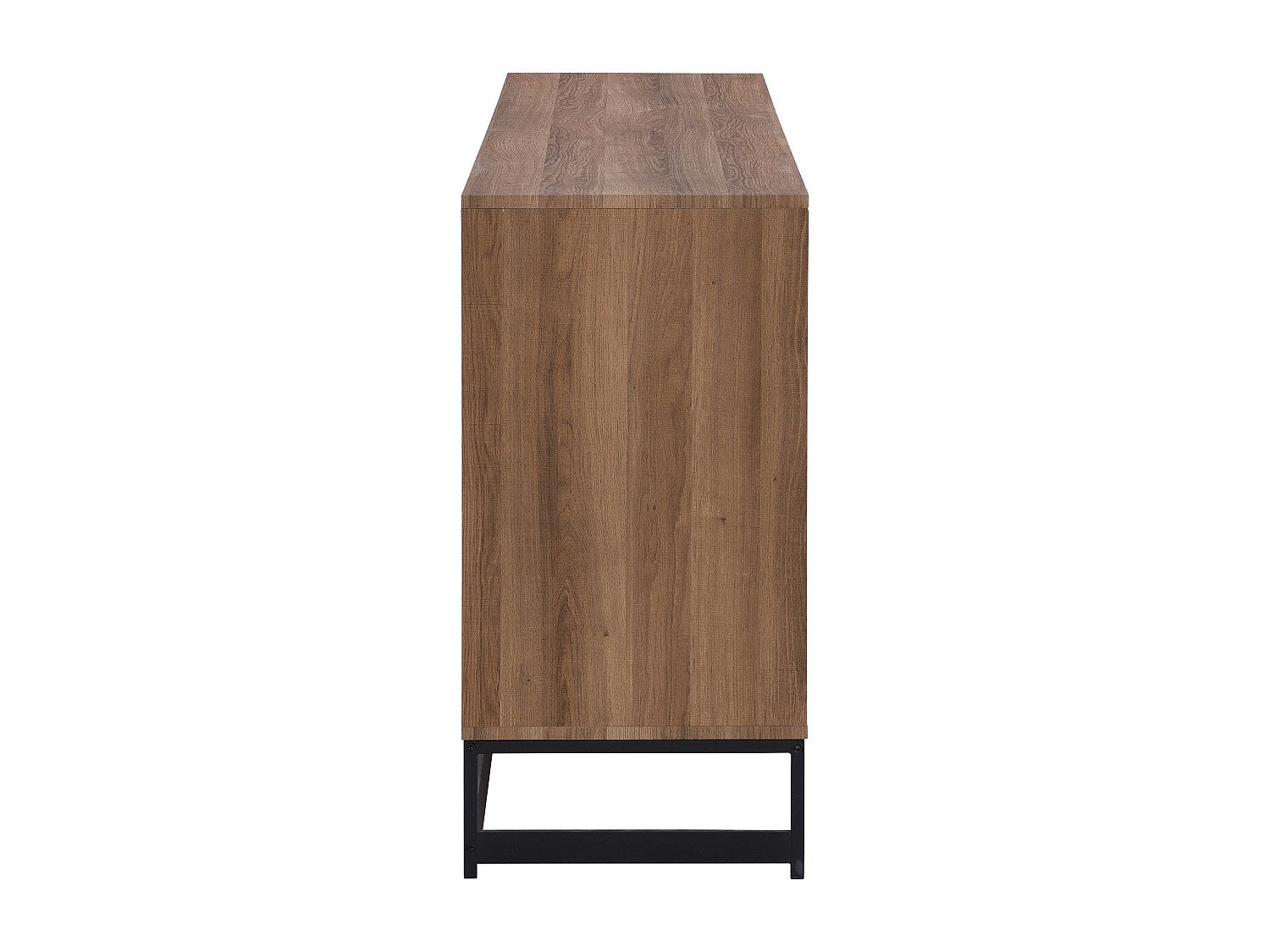 Komoda 3-drzwiowa z 3 szufladami, z MDF – kolor naturalny i czarny – CARATANA - 8