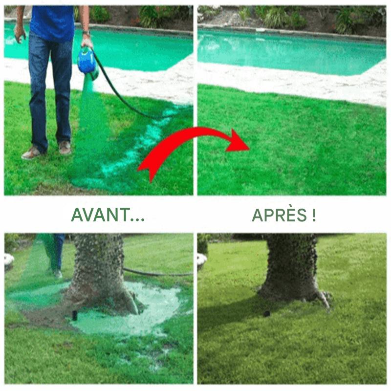 Pulvérisateur de semences multi-usages | Outil d'arrosage pour jardinage | Pulvérisateur de semences de gazon (bleu) - 4
