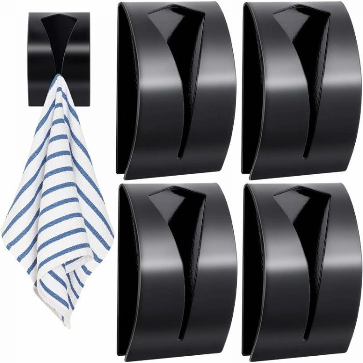 KEESIN Ganci Adesivi In Bambù e Acciaio Inox Ultra Forte 3m Gancio Asciugamano Ganci per Cucina Bagno Lavatory Closets(Single Hook-4pcs KEESIN Ganci Adesivi In Bambù e Acciaio Inox Ultra Forte 3m Gancio Asciugamano Ganci per Cucina Bagno Lavatory Closets(Single Hook-4pcs