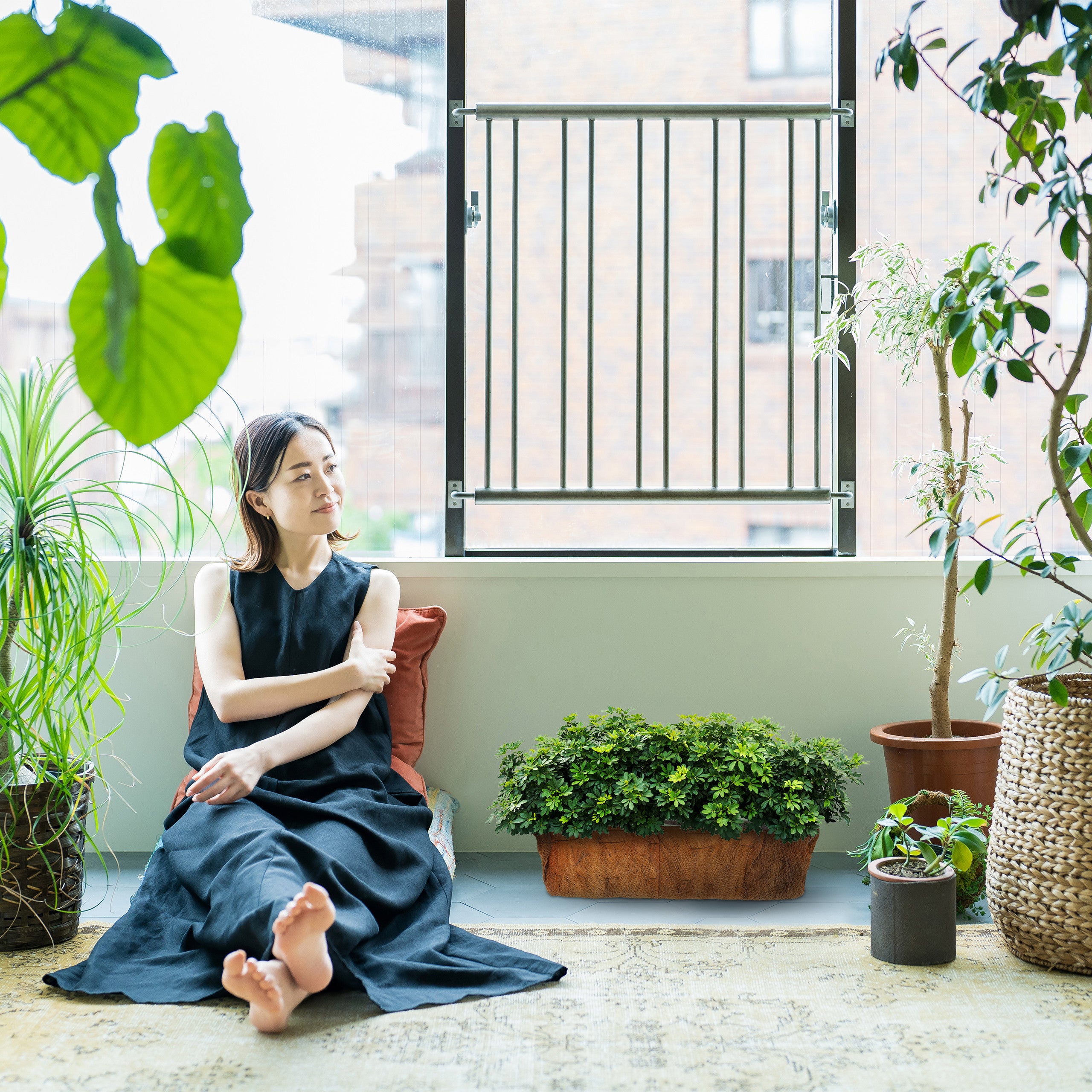 Jardinières, 4 tailles différentes, jardin, balcon & rebord de fenêtre, cache-pots avec film plastique nature, Relaxdays - 3