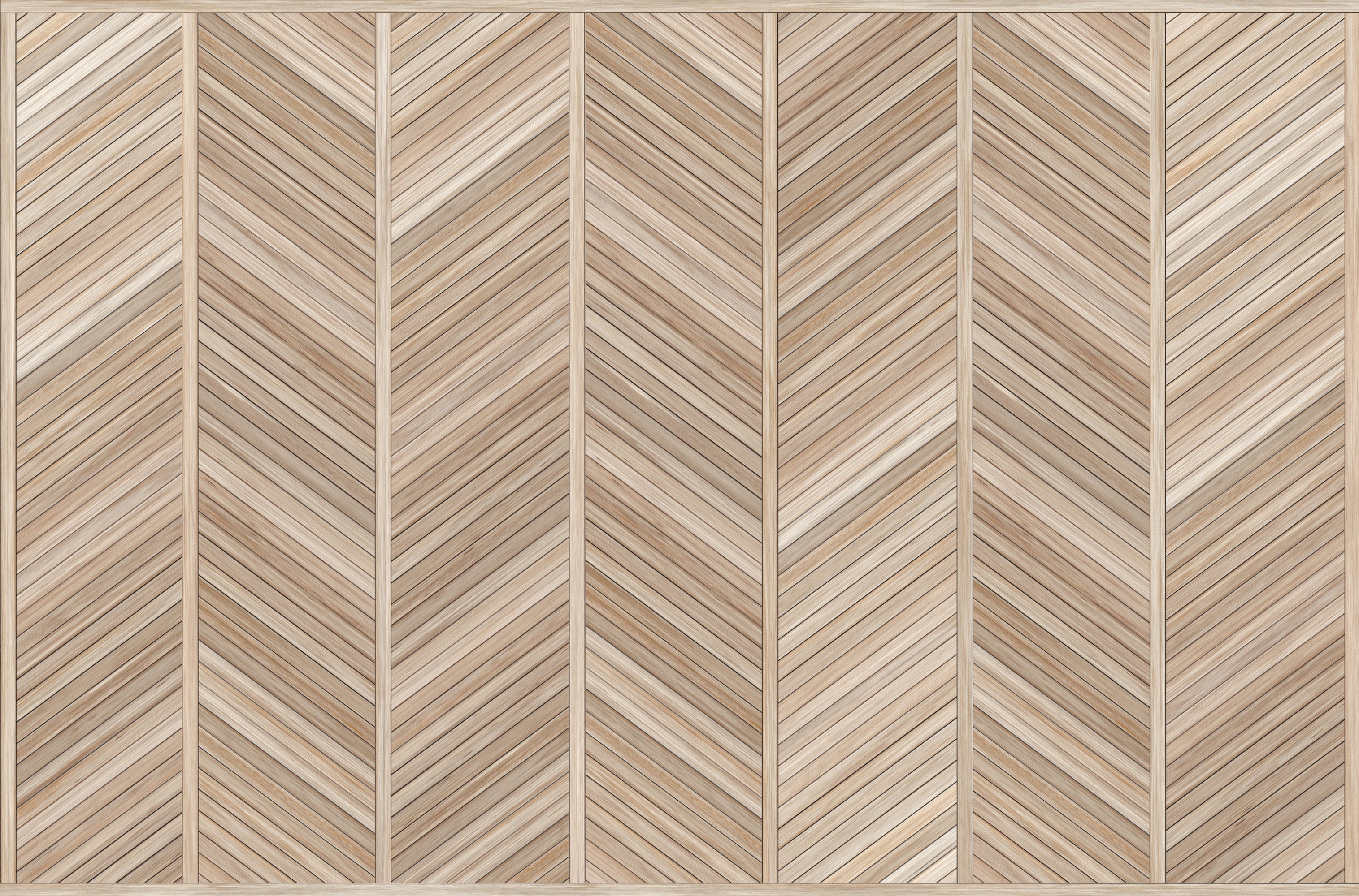 Winylowy dywan w jodełkę Japandi 66x100 cm - PVC antypoślizgowy, gładki nadruk, winylowy do kuchni lub salonu, zmywalny