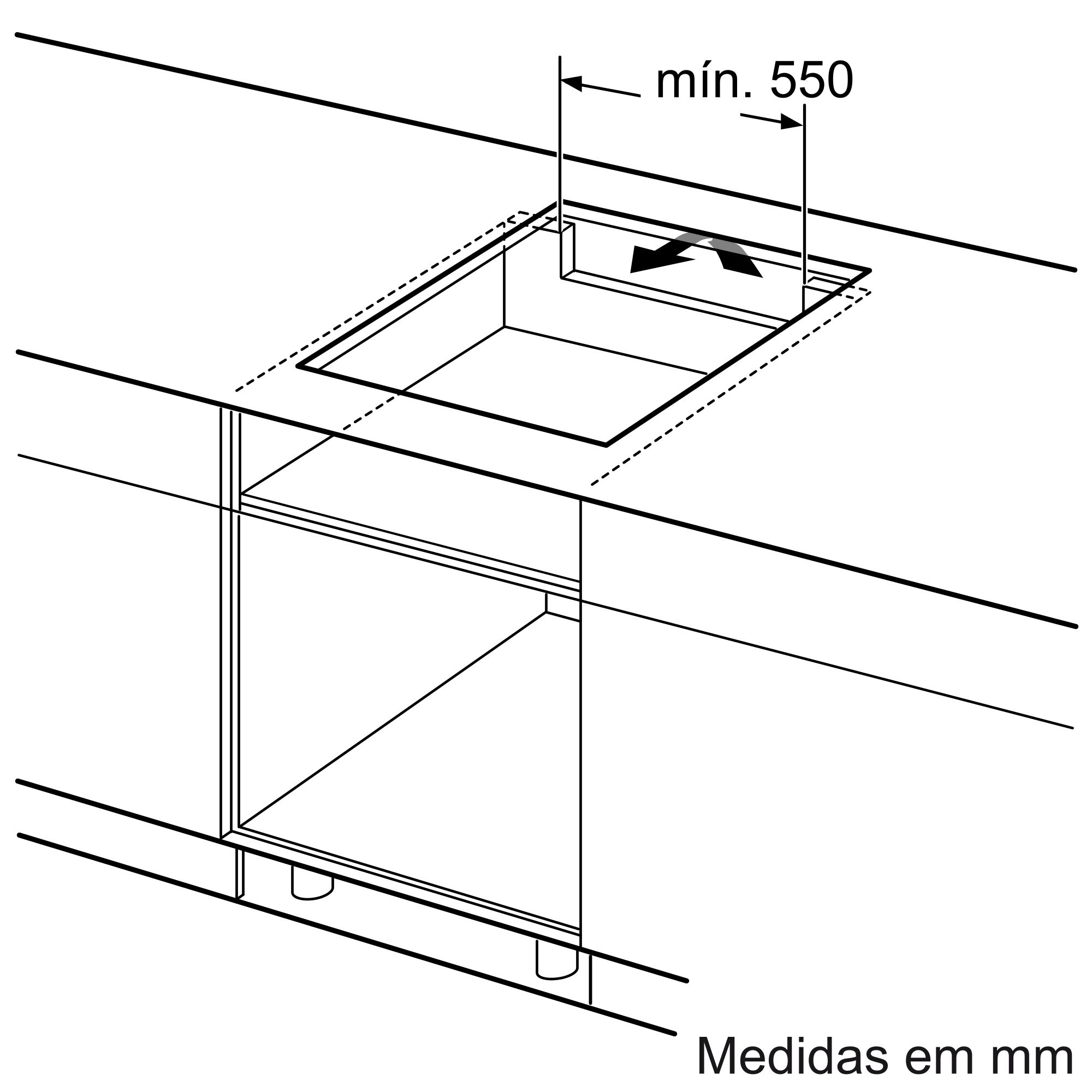 Serie 6 Placa de indução 60 cm Instalação na superfície sem moldura PIE631HB1E - 9