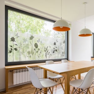 Pellicola per finestra Privacy non adesiva delfino marino decorativo satinato statico adesivo per finestra per casa ufficio 80 x 180 cm