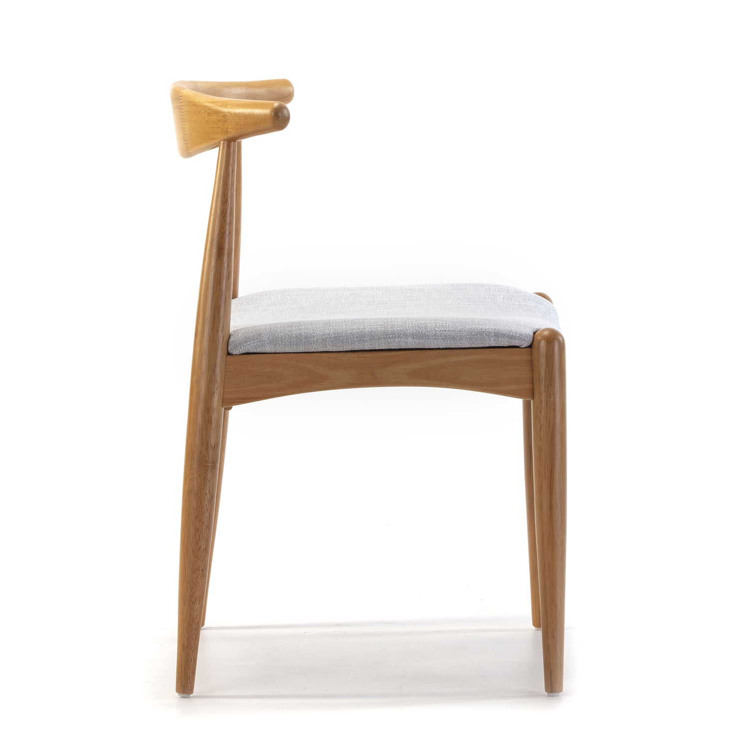 Pack 2 chaises Corzo, Couleur Chêne, Bois Massif, 52,5 cm x 50 cm x 74.5 cm - 3
