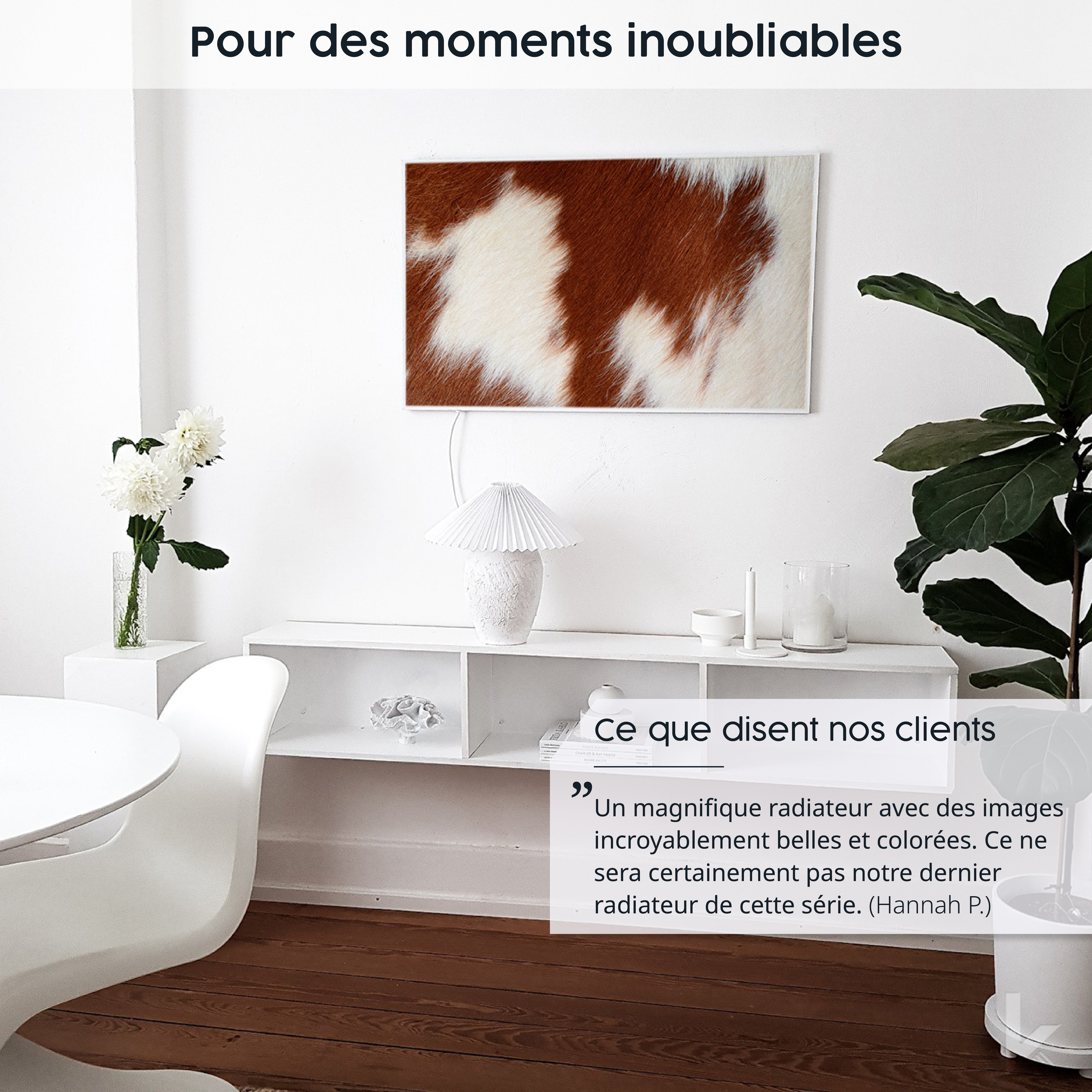 Chauffage infrarouge électrique 600W avec Smart Thermostat | Könighaus | Ambient Edition Amour d’été - 7