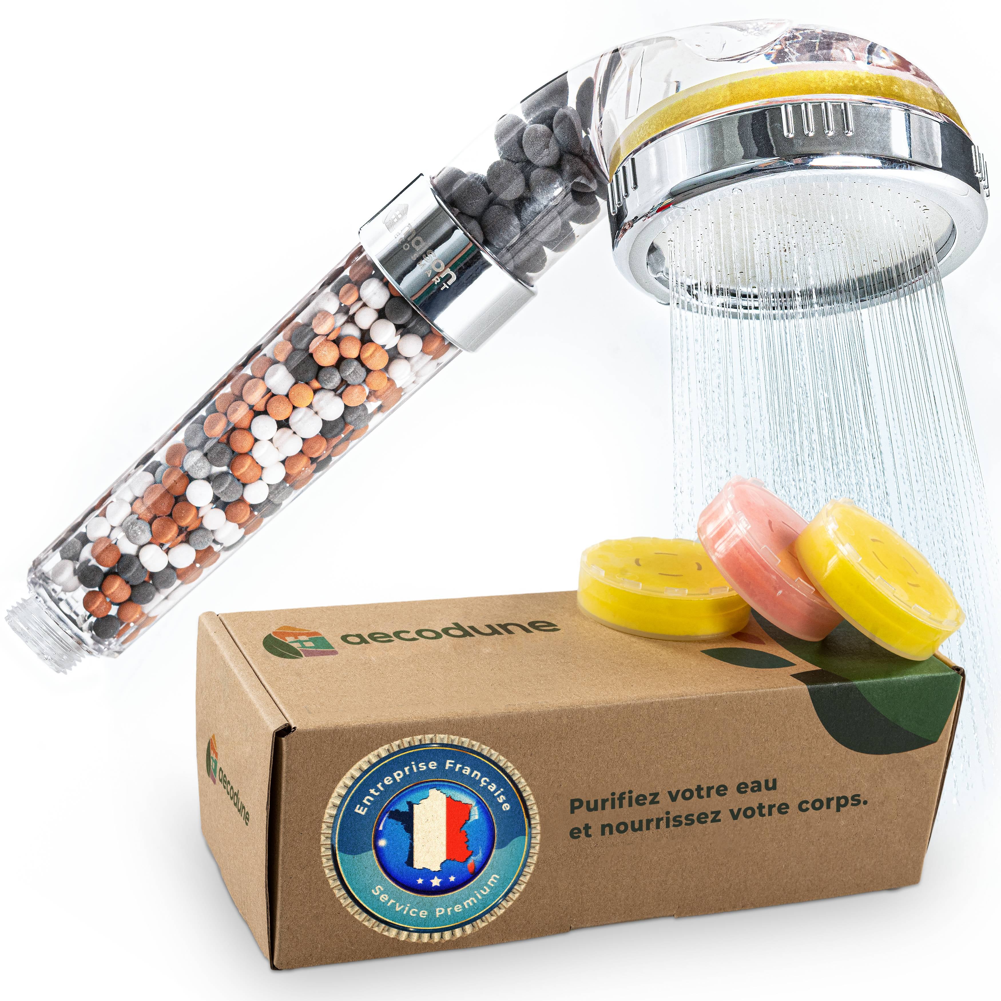 Filtre De Douche SparkPod Haute Pression - Réduit Chlore, Métaux Lourds, Bon Pour Peau Et Cheveux
