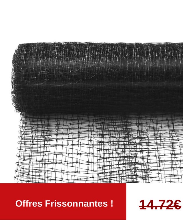 Filet De Protection Contre Les Oiseaux - 15m X 10m - Maille 5x5 Cm - Noir - Pour Arbres Fruitiers, Potager