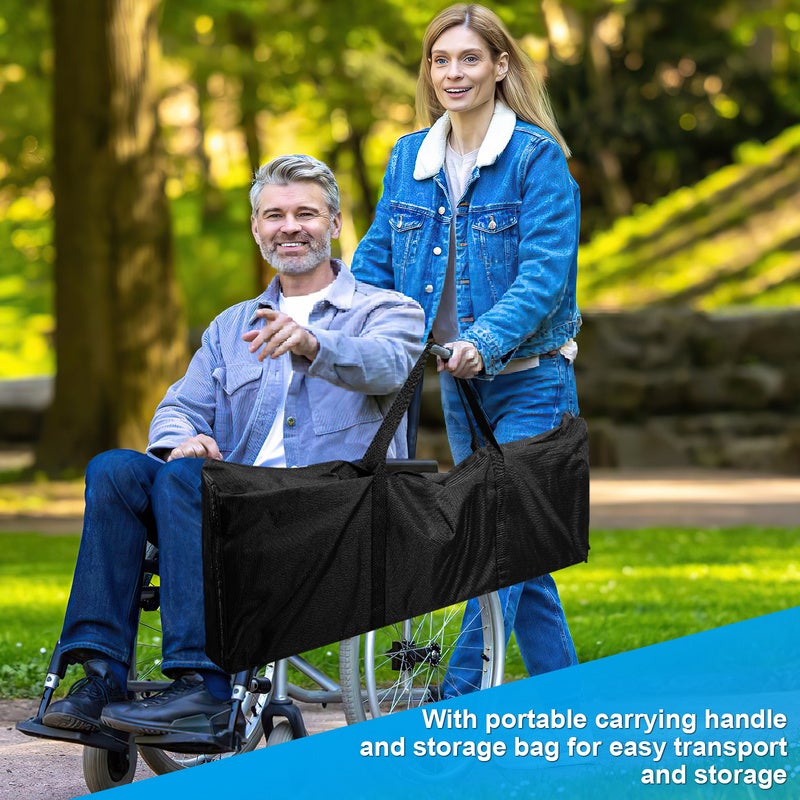 Rampe Fauteuil Roulant Rampe d'accès pliable Rampe télescopique en aluminium, ace antidérapante, sac inclus 213cm - 3