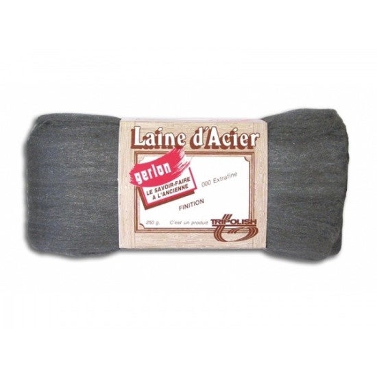 Laine D'Acier N°2 GERLON - Rouleau 1 Kg - Idéal Pour Nettoyage Et Rénovation