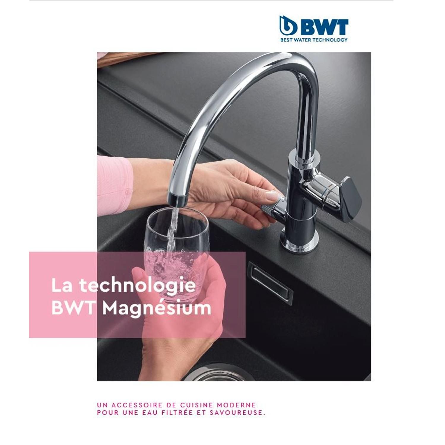 Fontaines à Eau, Filtres Et Cartouches BWT AQUAlizer Blanc 2,6 L U2013 Carafe Filtrante Design Avec Double Recharge Magnésium | Réduit Calcaire, Chlore, Métaux Lourds | Goût Pur | Robinet Cuisine