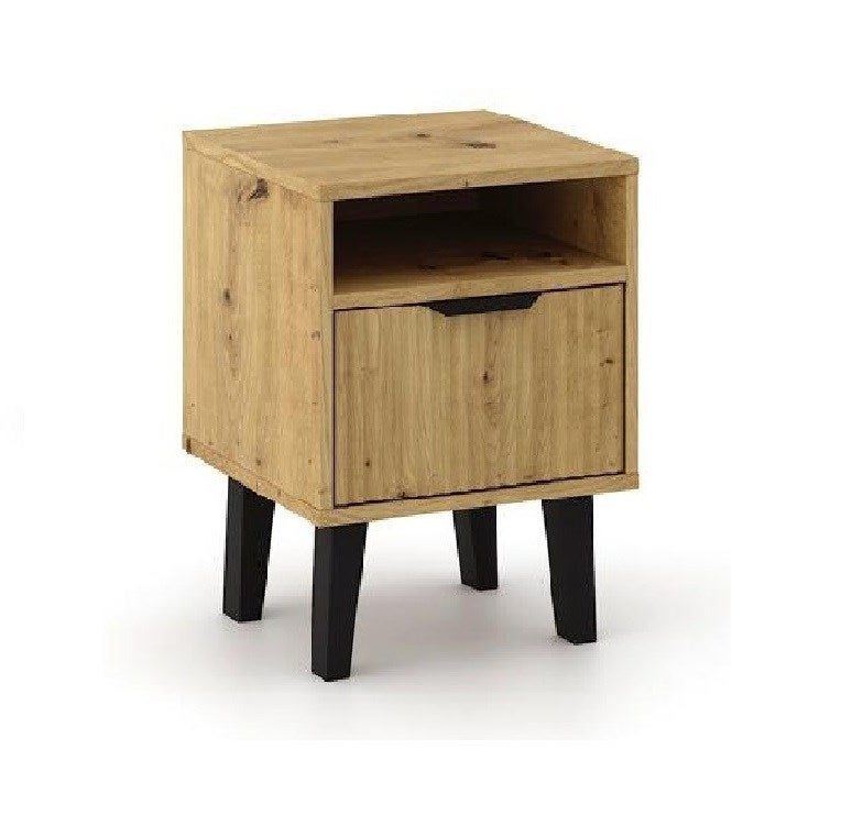 Szafka nocna Scandi 1S Slim dąb artisan 40x48x39 cm 1 szt