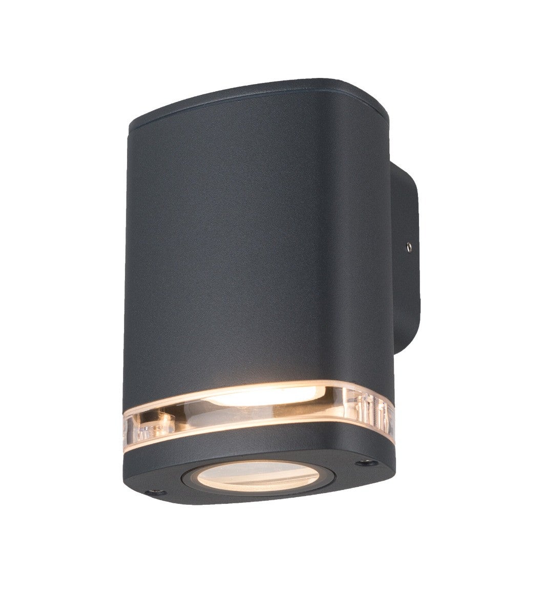 Kinkiet zewnętrzny ZEVI szary 1xGU10x10W wym: 14x10x10 cm IP54 Kanlux