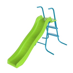 COSTWAY 6 En 1 Centre D'activités Pour Enfants – Toboggan 140 Cm, Panier Basket, Escalade, Tunnel, Télescope – Dès 3 Ans