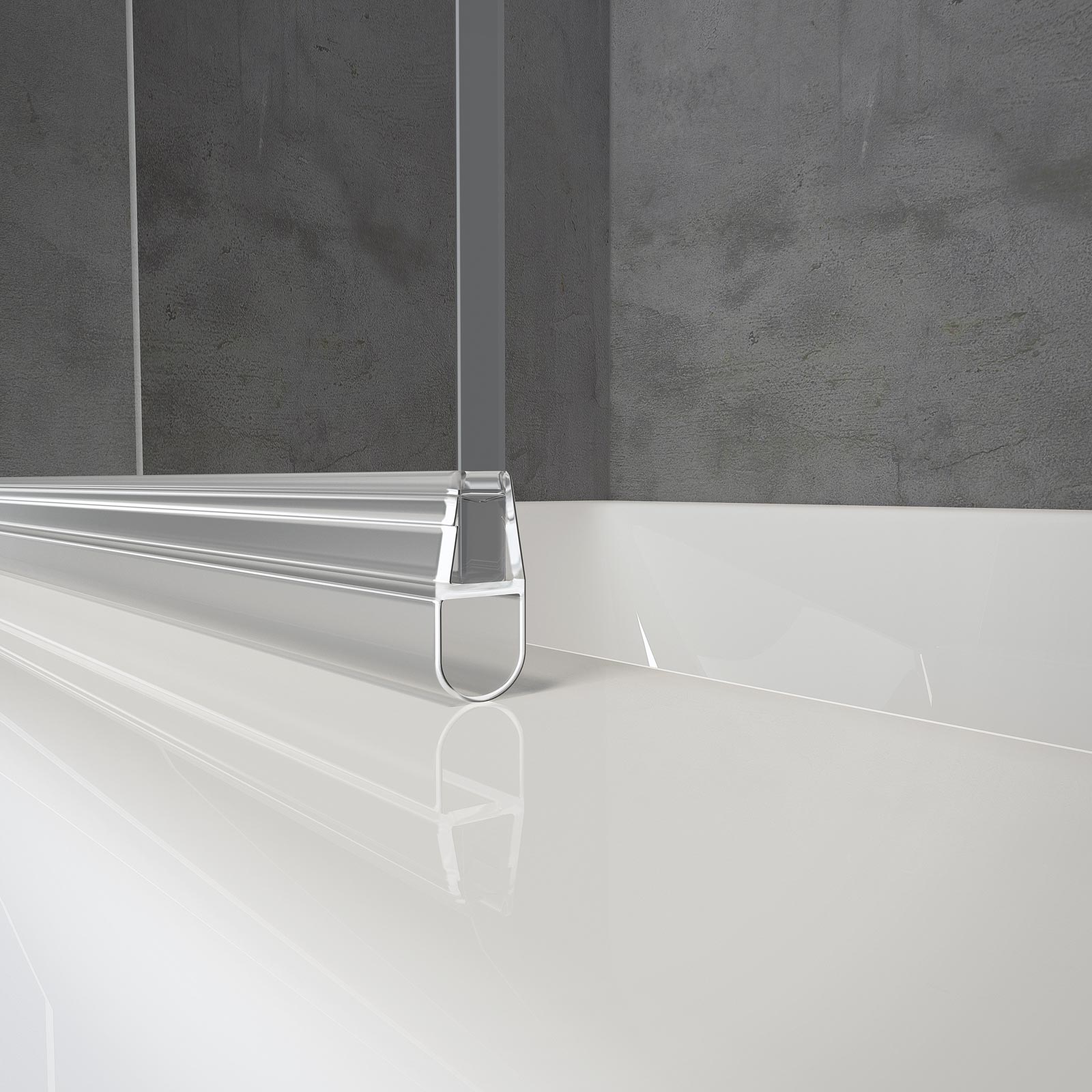 Pare-baignoire pivotant transparent noir, H.140 x l.80 cm SCHULTE, paroi de baignoire réversible, écran de baignoire 5mm pliant, rabattable, carré - 9