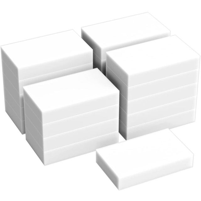 24 esponjas mágicas blancas para eliminar suciedad y manchas de aceite, 10x6x2cm. Esponja de limpieza para piscinas, cocinas y paredes.
