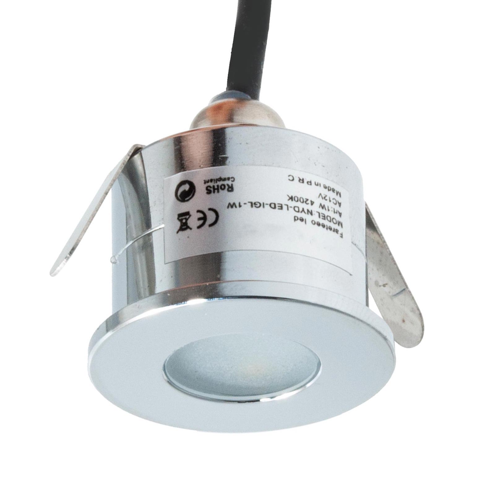 Mini spot LED encastrable 12V, 1W, étanche IP65, pour salle de bain, boîte de douche, marches, escaliers, bord de piscine - 2