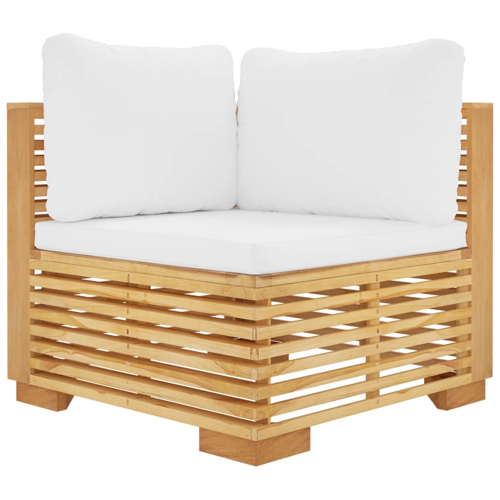 VidaXL Canapé Palette De Jardin Avec Coussins Crème Bois