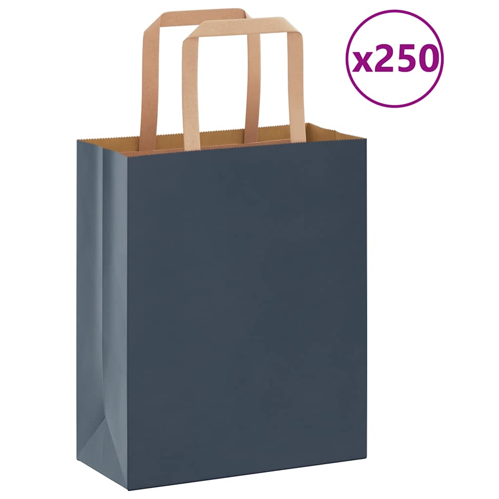 25 Sacs Cadeau Kraft Avec Poignées Tressées - 35x14x44cm Personnalisables Pour Mariage, Anniversaire - Doré