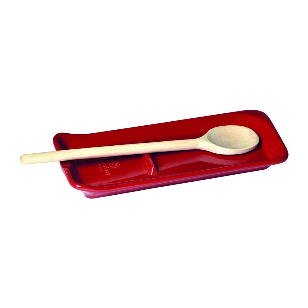 Premier Housewares - Repose-Cuillère en Silicone - Zing - Rouge