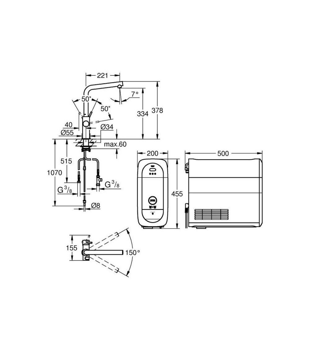 GROHE 31454001 torneira Cromado - 3