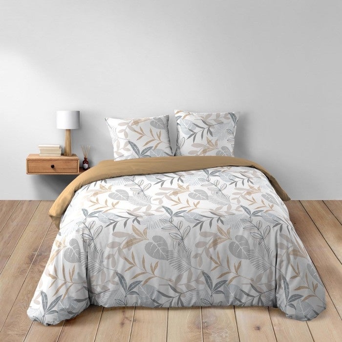 Parure 3 p. 240 x 220 cm polycoton 52 fils Kimberly Naturel - 3
