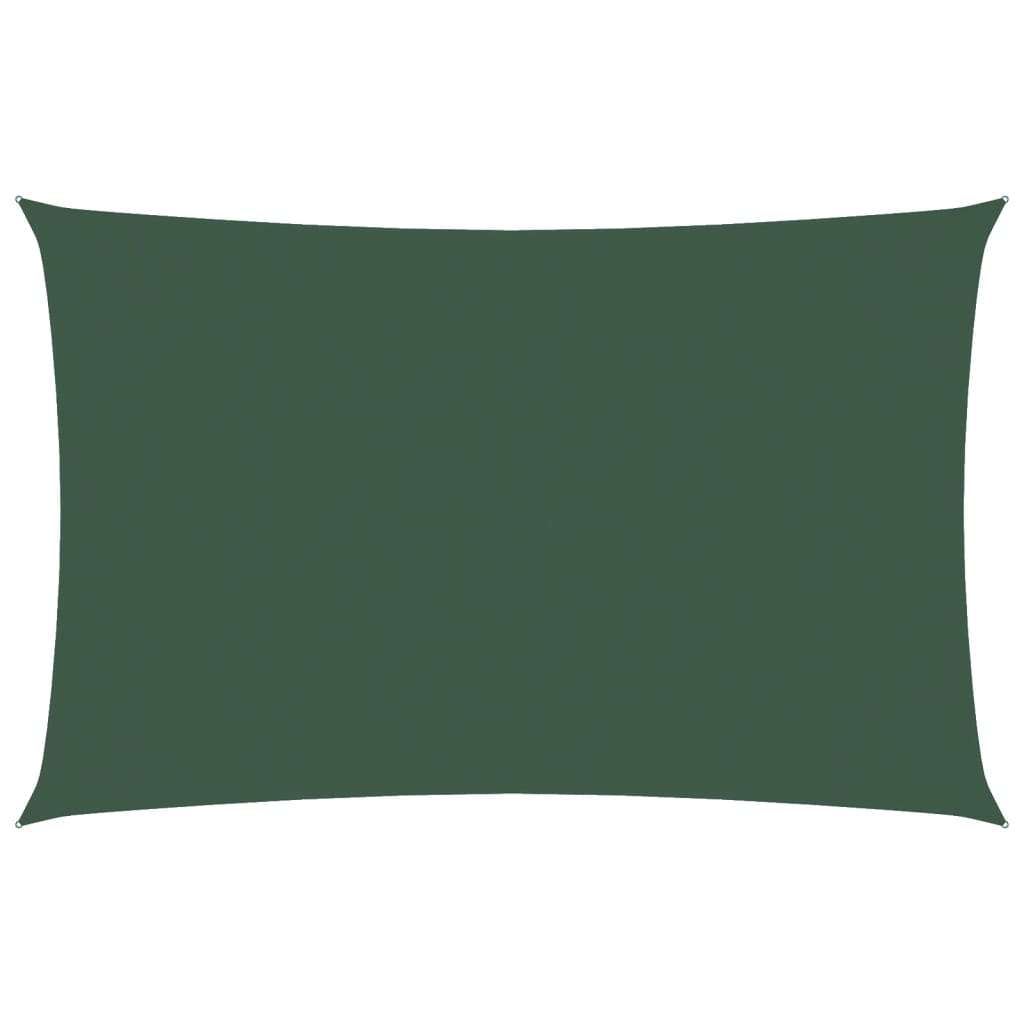 Żagiel przeciwsłoneczny prostokątny z tkaniny Oxford, 4 x 7 m, ciemnozielony