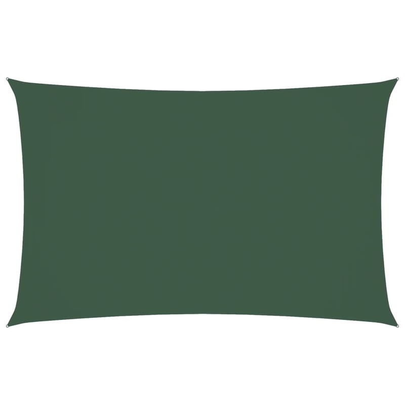Żagiel przeciwsłoneczny prostokątny z tkaniny Oxford, 4 x 7 m, ciemnozielony