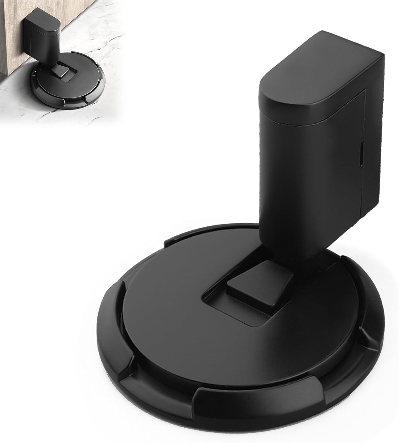 Topes Para Puertas De Aluminio Sumnacon Tope Magnético Resistente Para Puerta, Tope De Puerta De Acero Inoxidable Con Imán Para Suelo De Pared, Soporte Magnético Resistente Con Tope De Puerta Magnético