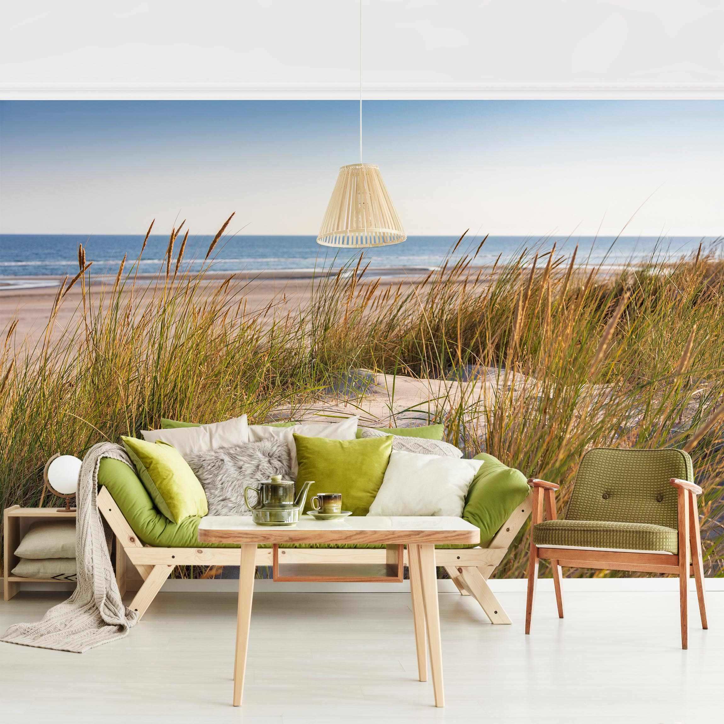 Papel pintado fotomural mar naturaleza playa 312 - salón dormitorio cocina pasillo - tnt 480 x 320 cm premium