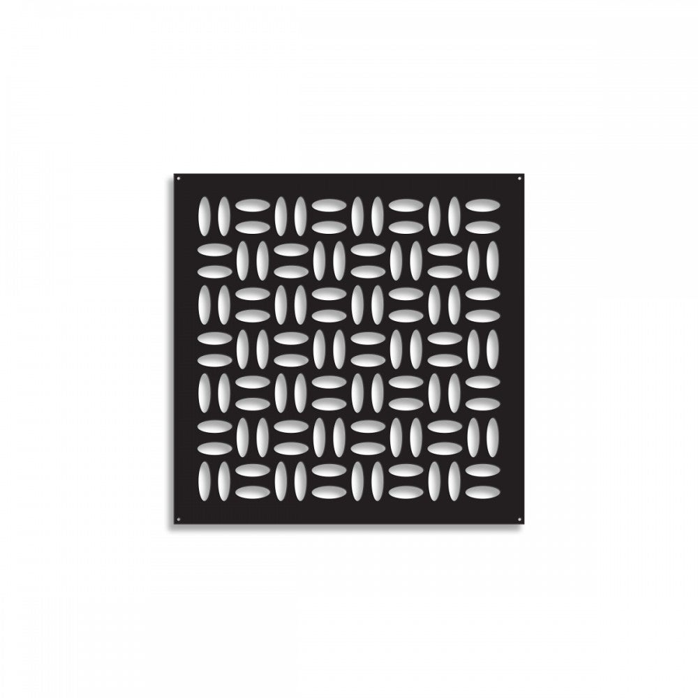 CHIPS - Panel perforowany z PVC - Czarny Parasol przeciwsłoneczny 73x73 cm Grubość 1 cm