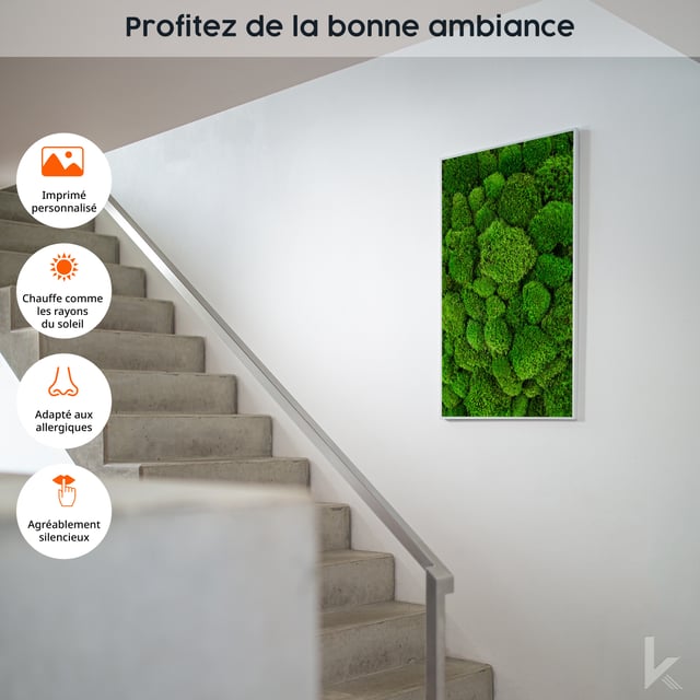 Chauffage infrarouge électrique 1000W avec Smart Thermostat | Könighaus | Ambient Edition Tropicana