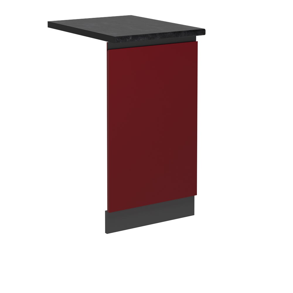 Vicco Panel przedni zmywarki R-Line, Czerwony, 45 cm J-Shape, BP Antracyt