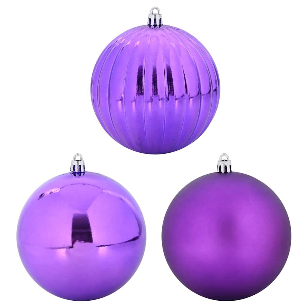 Zestaw Bombek Choinkowych 9 pcs Liliowy