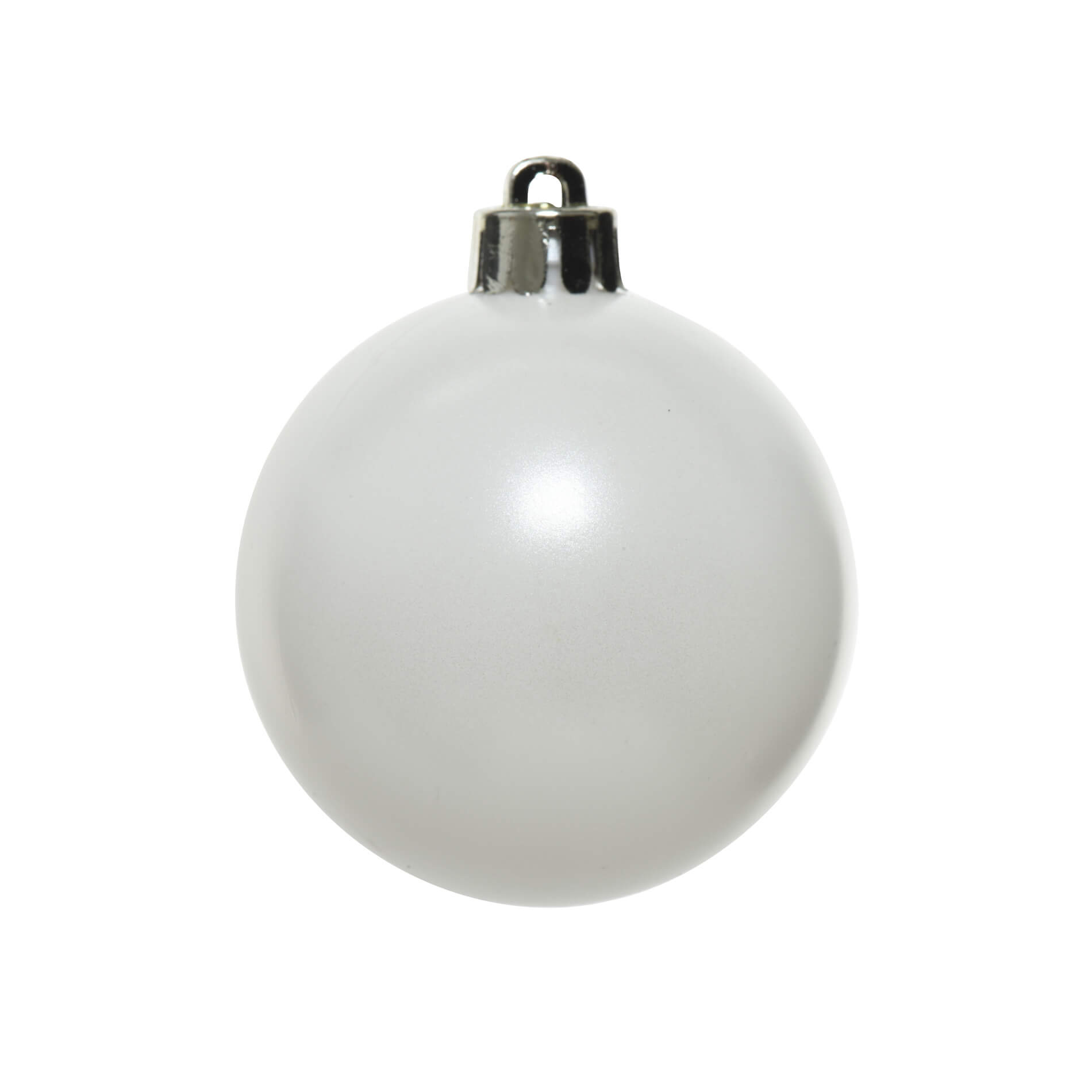 Bolas de Natal Rebecca Mobili Ekop Ø 4/6/10 Plástico Branco CONJUNTO 32 peças - 5