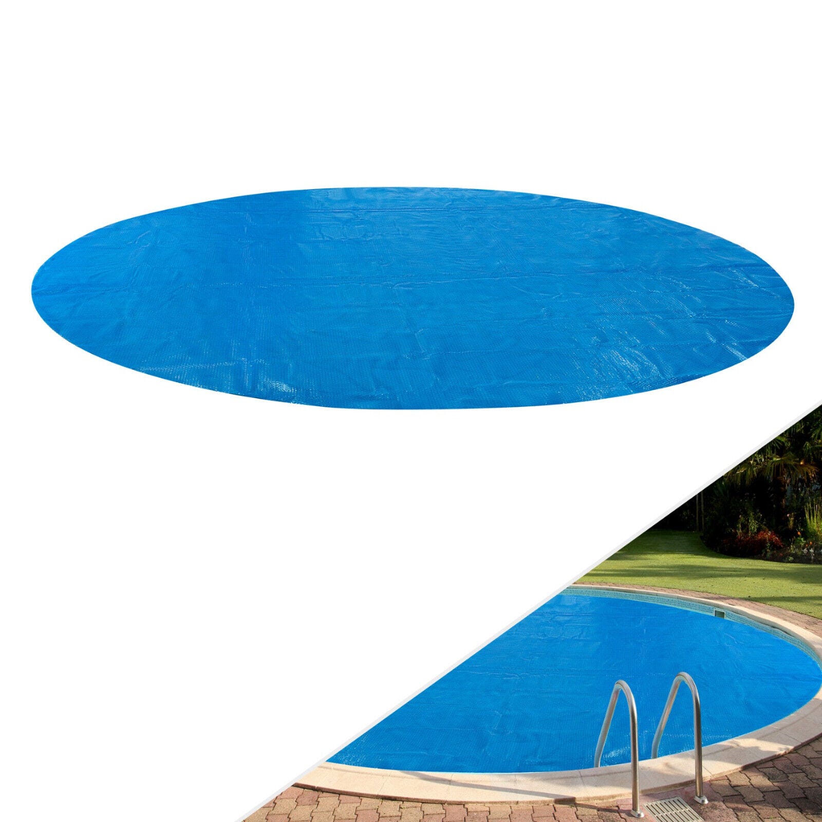 Wesiti Copertura Solare Per Piscina 3m (3 Pezzi) – Telo Termico 16 Mil Per Riscaldare E Proteggere Piscine Rotonde Fuori Terra