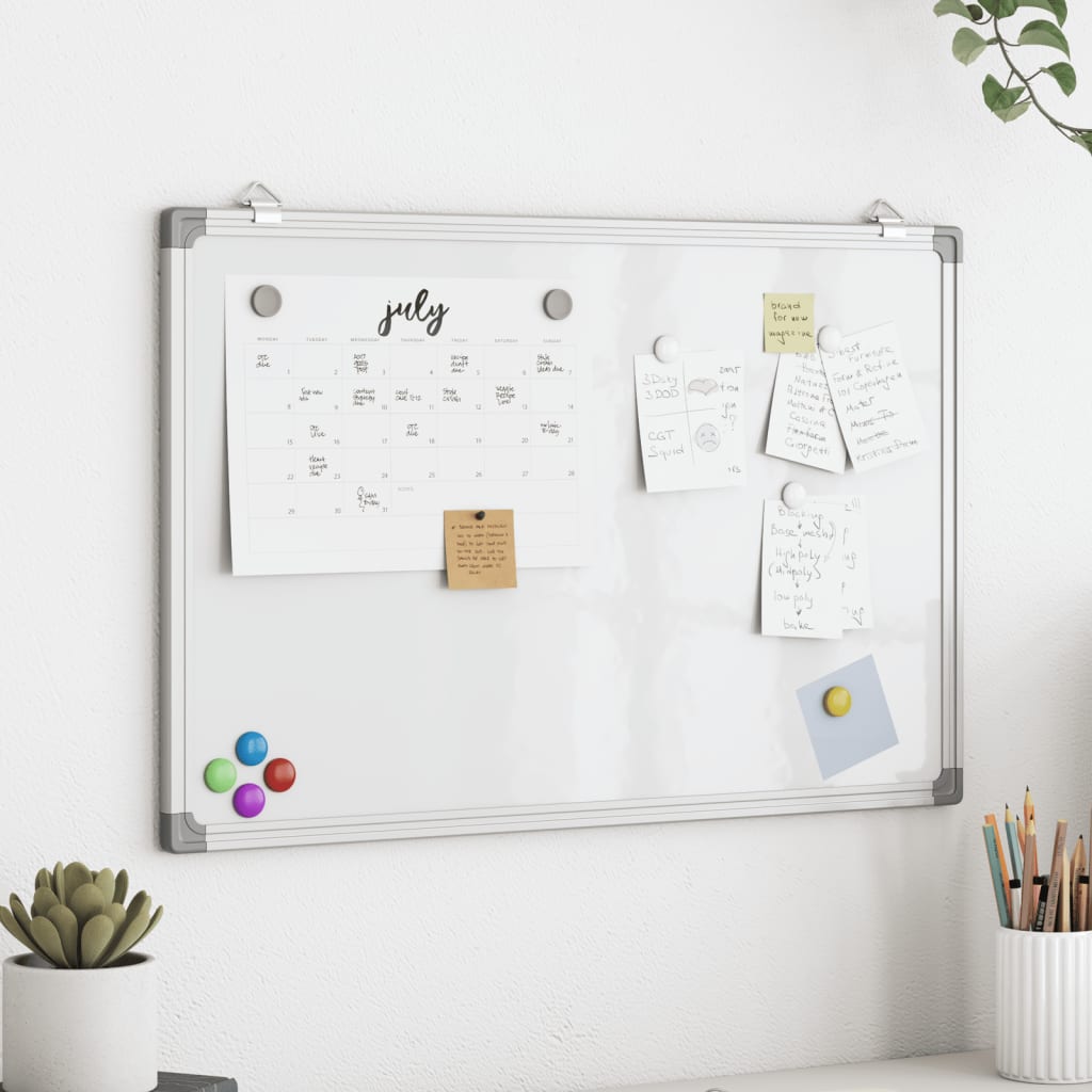 Tableau blanc magnétique 40x30x1,7 cm aluminium 40 x 30 x 1.7 cm / Multicolor - 2