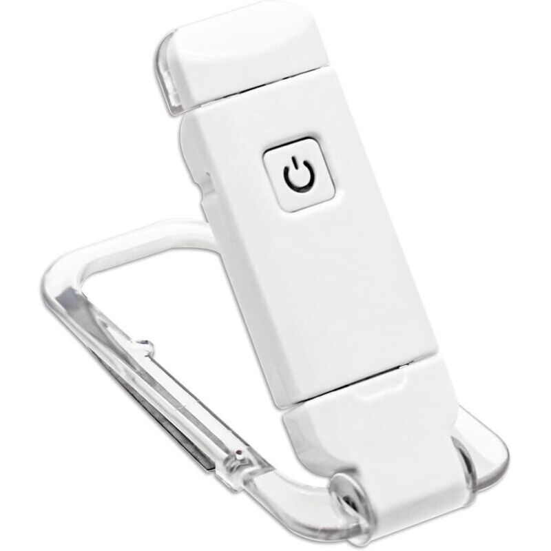 Lampă de citit, lampă cu clip reîncărcabilă USB, clip flexibil și portabil, lumină moale pentru ochi, compactă și durabilă