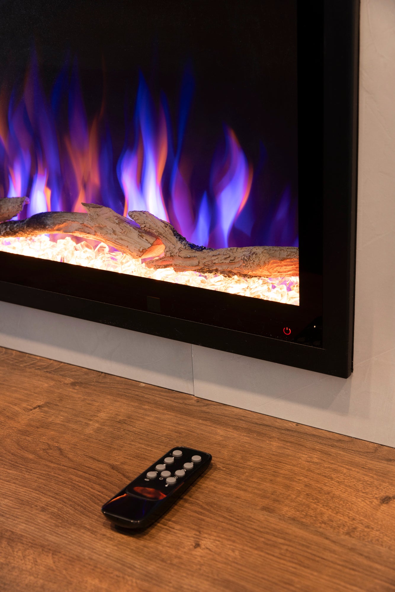 DUPI Chimenea Eléctrica 42 Nero Pro Lumina | 3 en 1 con Calefacción | Efecto Llama 3D Panorámica | 12 Colores Llama | 106x43,5x15 cm | 42 Pulgadas - 4