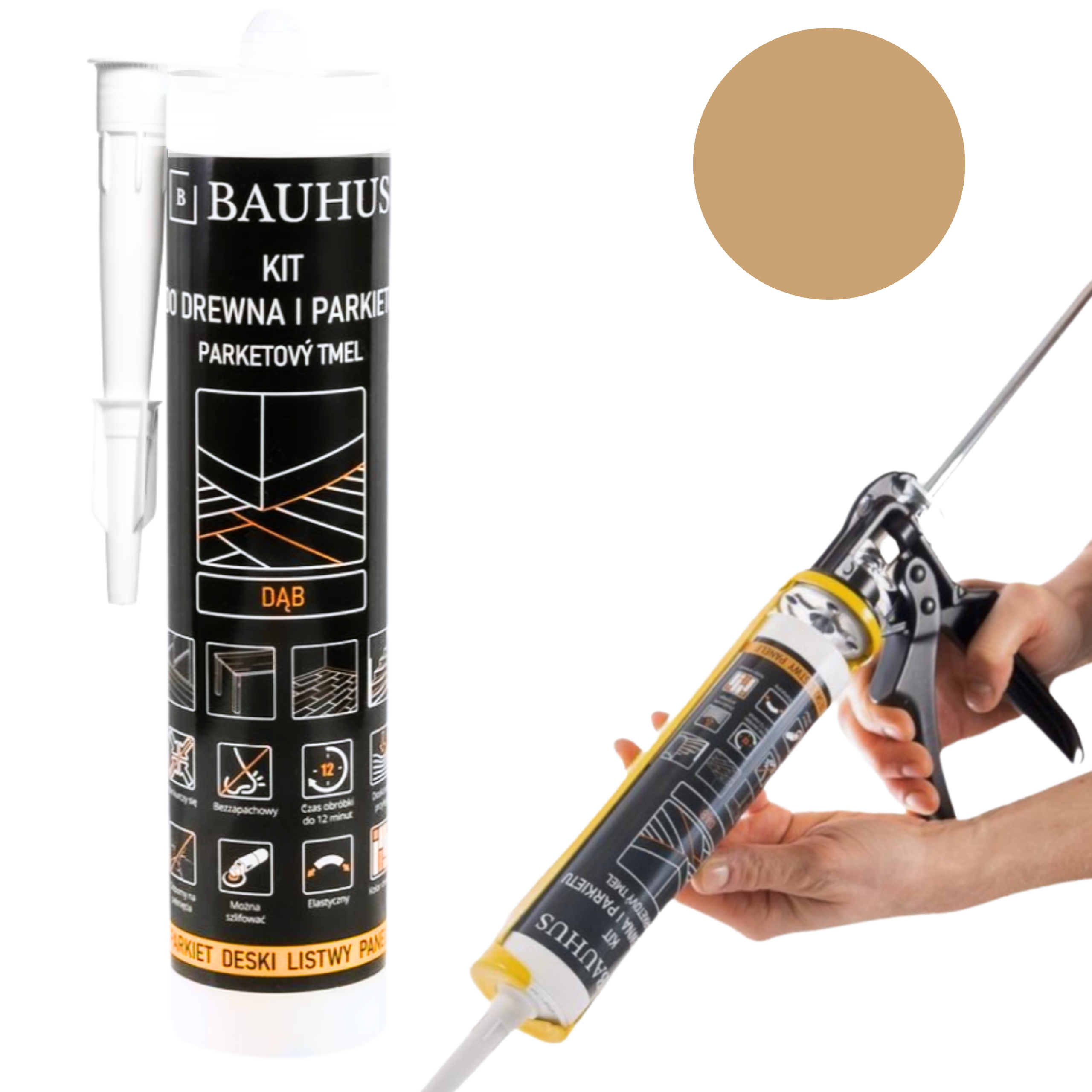 Kit do parkietu i paneli Bauhus kolor dąb 280 ml