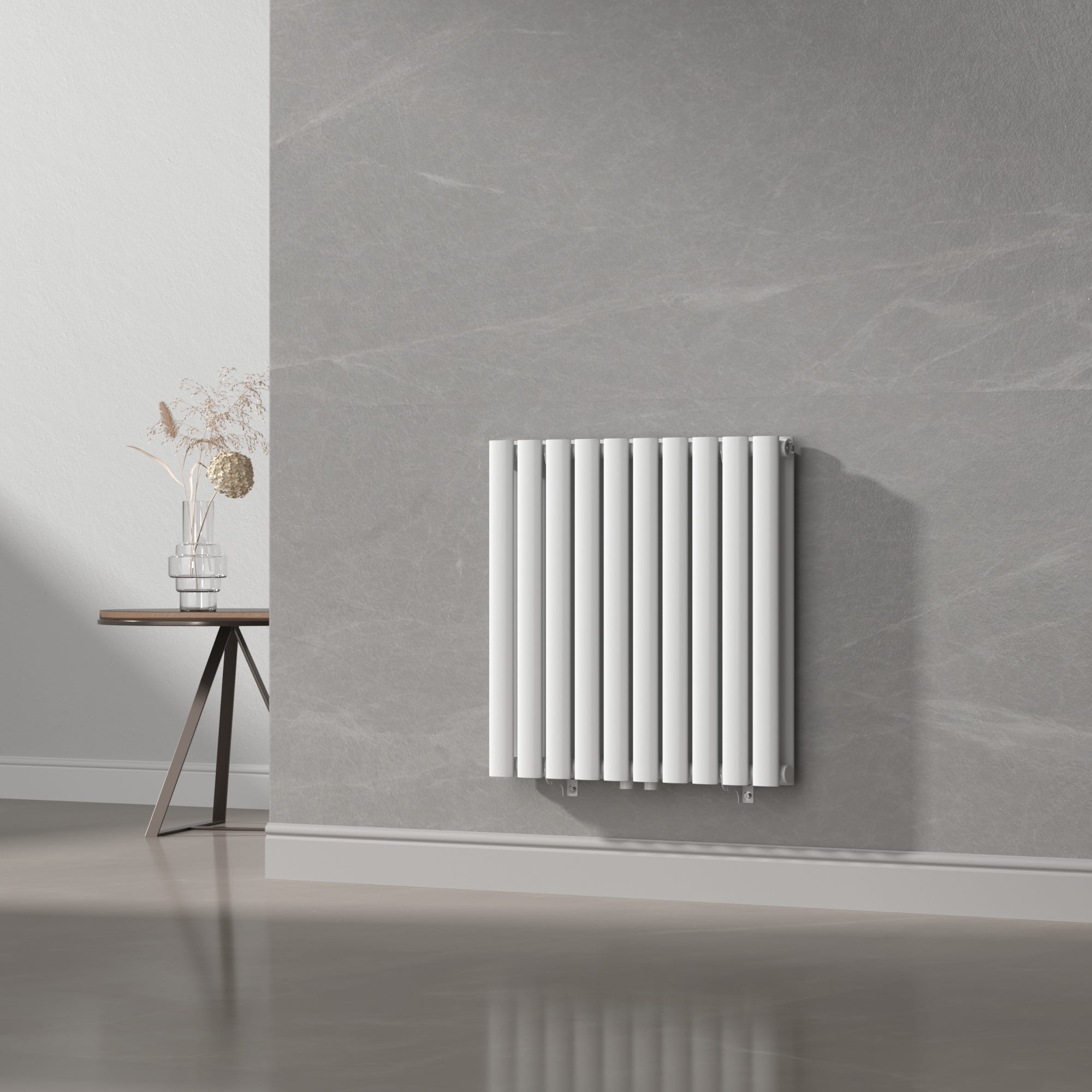 Panel Radiador Radiador de panel Nore de Diseño doble capa tubular acero 60x60 cm ...