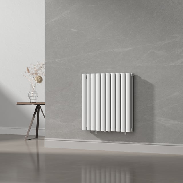 Radiador de panel Nore de Diseño doble capa tubular acero 60x60 cm - Blanco [neu.haus]