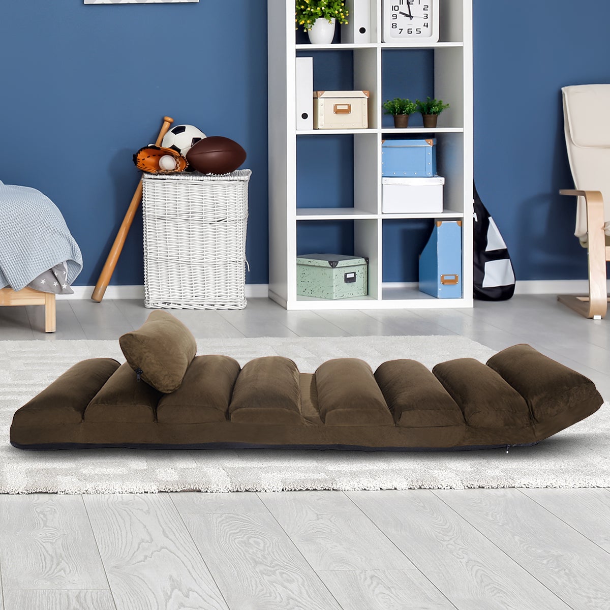 Casa Padrino fauteuil design de luxe naturel / marron / gris - Fauteuil