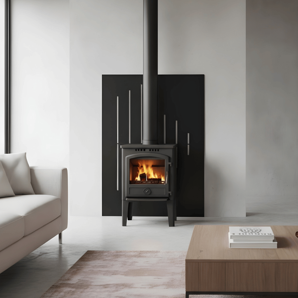 Plaque de protection murale verticale déco traits acier l.80 x H.120 cm Gavrel Edilinox - 2