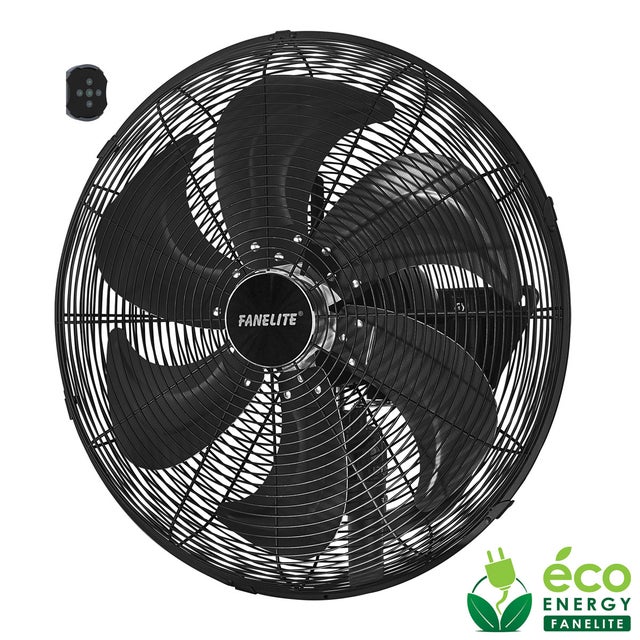 Fanelite - Ventilateur mural professionnel FW50-DC – 50 cm – Moteur DC silencieux – Débit d’air 230 m³/min – 6 vitesses – Puissant